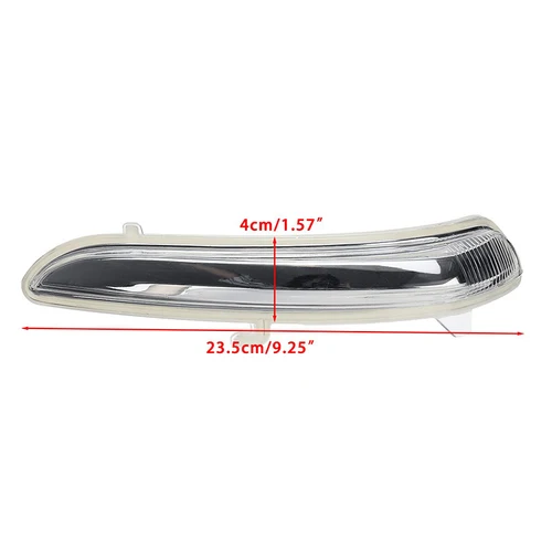 Imagen 2 del producto Cubierta de luz de señal de giro de coche, carcasa indicadora de espejo retrovisor compatible con Peugeot 208 2012 2013 2014 2015 2016 2017, accesorios exteriores