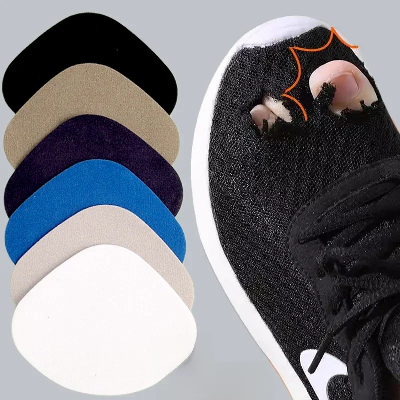 4 szt. Naszywki na buty sportowe Vamp naprawa wkładki do butów Patch trampki ochraniacz na piętę plaster samoprzylepny naprawa pięty Anti-wear podkładki pod pięty — zdjęcie 2