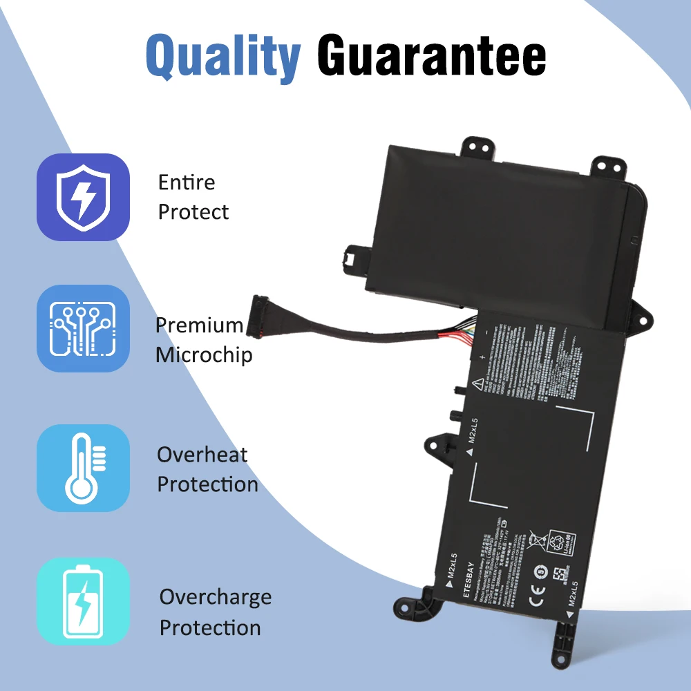 ETESBAY L16S4TB0 L16M4PB0 58WH Laptop Battery For Lenovo Legion Y710 SIT Y720-15IKB-80VR 80VR002MFR 80VR004LAD 80VR00JTRU 80VR00