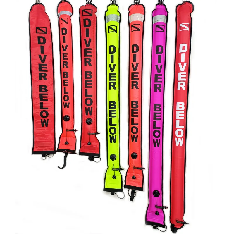 سكوبا الغوص SMB إشارة نفخ الغوص علامة 1.2 م 1.5 م 1.8 م أنبوب #1