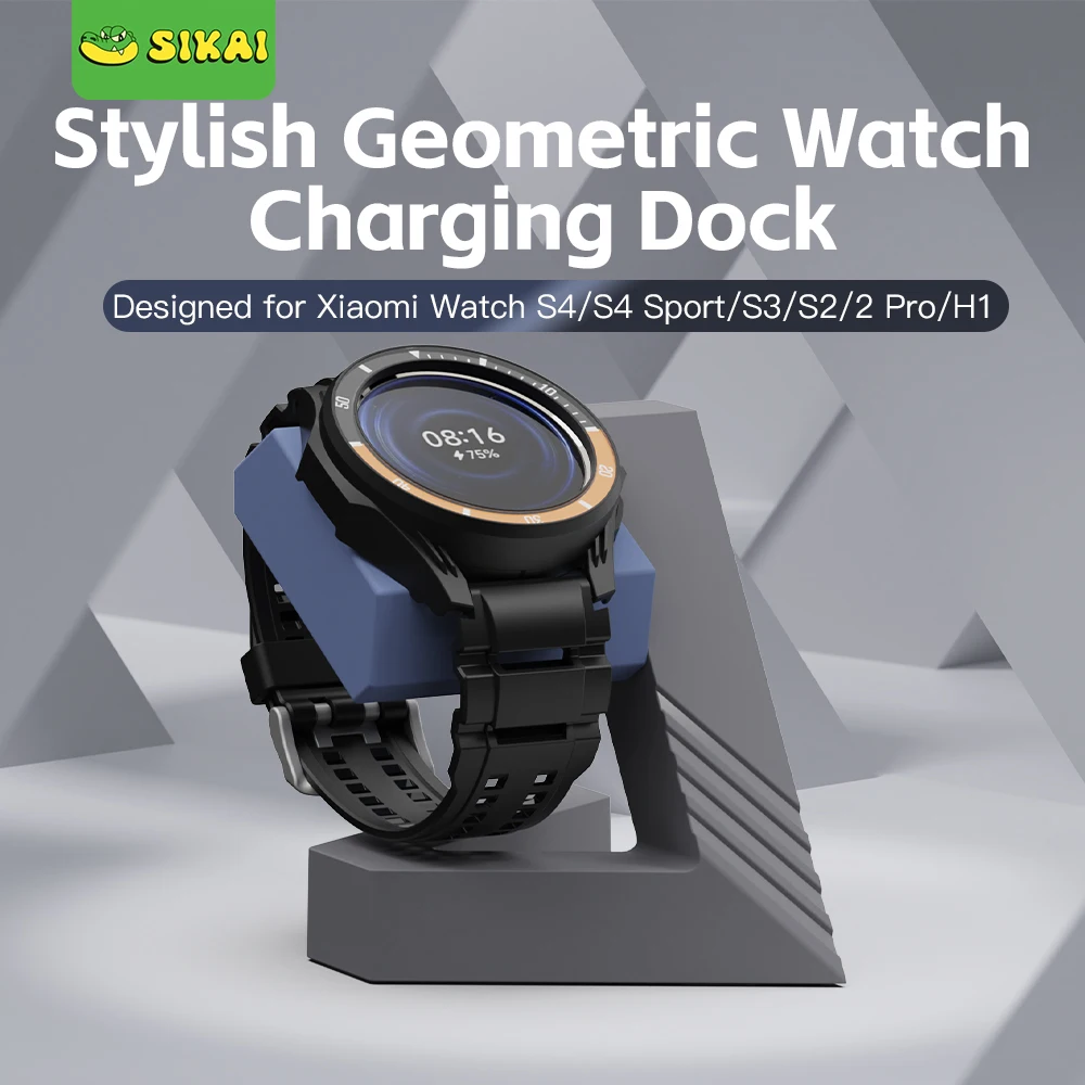 PC Geometric watch stand For Xiaomi Watch S4/S4Sport/S3/S2/2Pro/H1 Smart Watch Dock Charger Stand Adapter Smart accessories