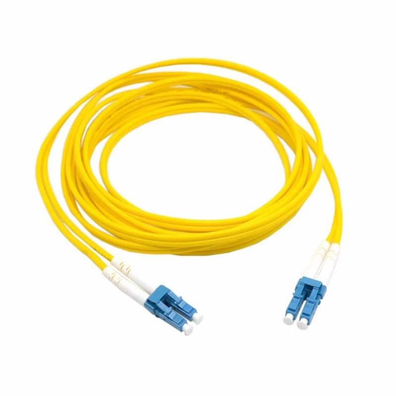 5PCS/LOTS Fiber Patch Cord LC/UPC - LC/UPC FTTH Fiber Cable Duplex Single Mode  1-15m  Free Shipping