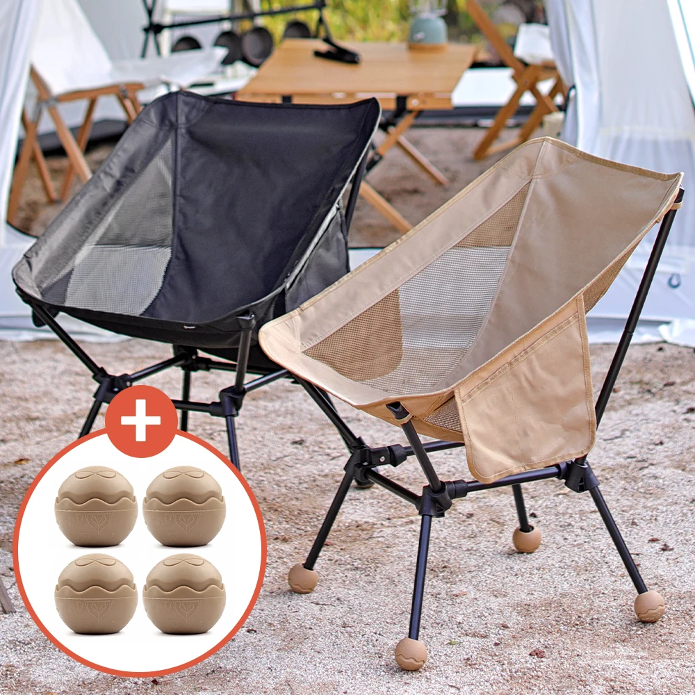 1 + 1 BreezeMoon ultra lightweight square camping chair Comfort Relex chair + ball cap 8P