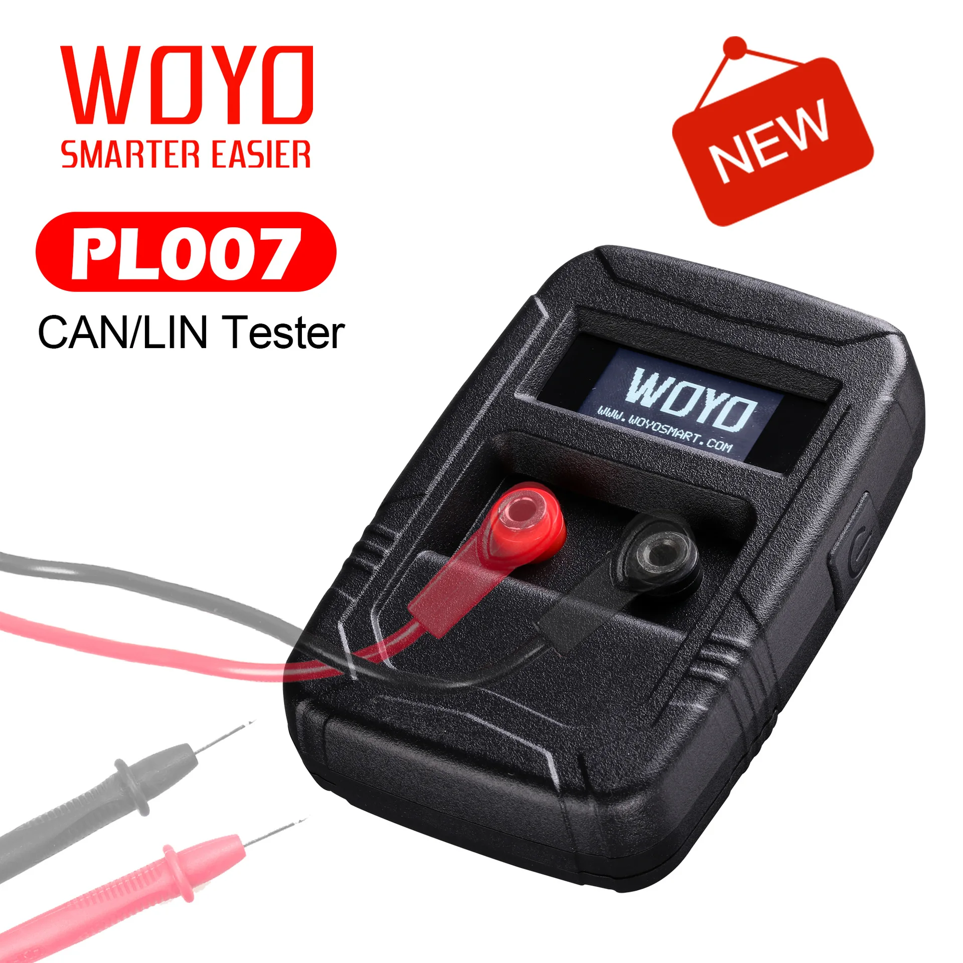 WOYO CAN BUS Analyzer Automotive Tool for All Cars CAN Tester Box Vehicle Repair Help Automatic Recognize CAN-H/CAN-L LIN Tester