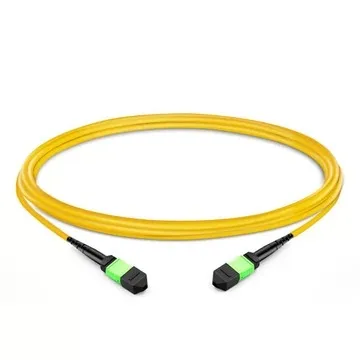 

12 Fibers Female to Female Elite MTP Trunk Cable Polarity B LSZH OS2 9/125 Single Mode for Data Communication