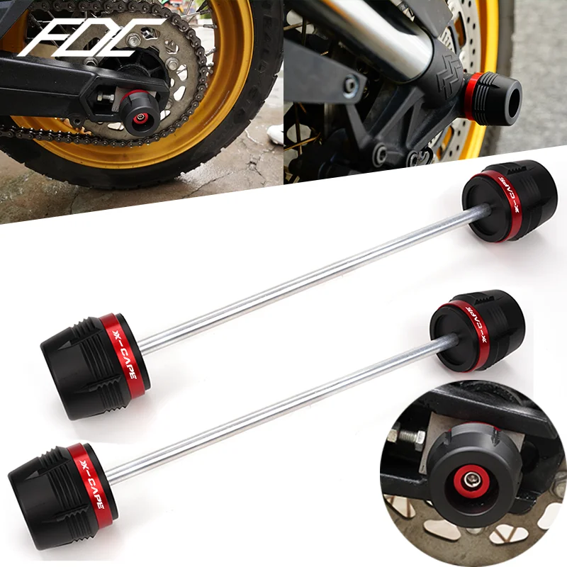 

For Moto Morini XCape 2023 X Cape X-Cape 650 650X 2022 Motorcycle Front & Rear Axle Fork Crash Sliders Wheel Protection Guard