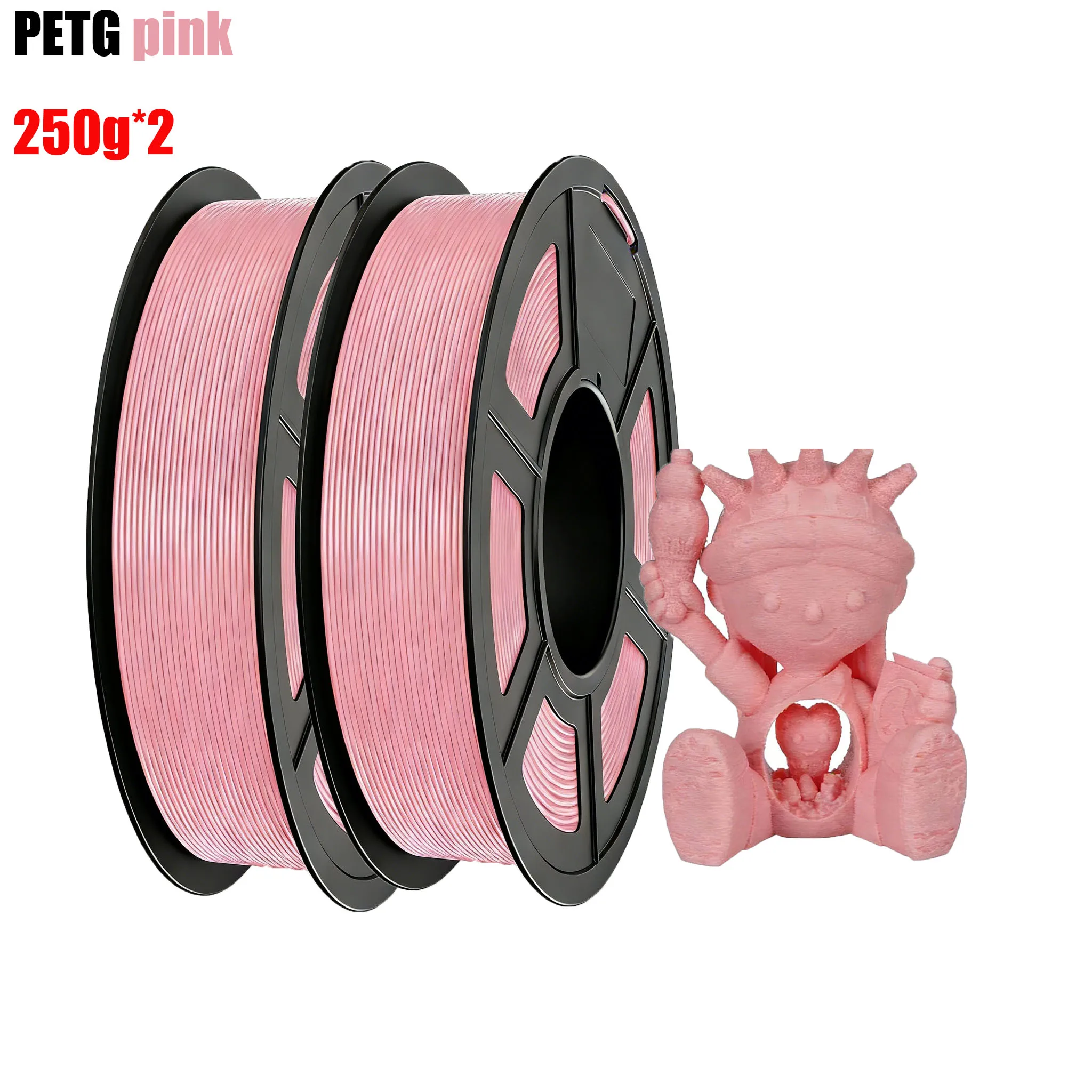 

Филамент PETG для 3D-принтера, 1.75 мм, 500 г, высокая точность, прочность, плотность намотки, точность размеров +/- 0.03 мм, серый