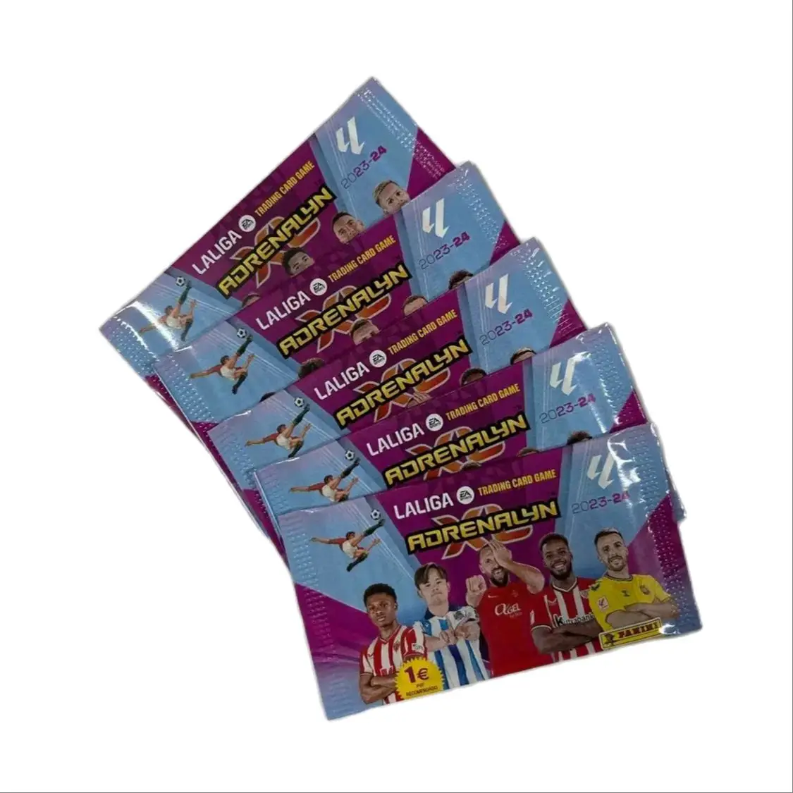 Sobre Momentum Oro + 5 Sobres Adrenalyn XL de la Liga EA Sports - Cartas de la liga 2023/24- Coleccionables Oficial de Panini