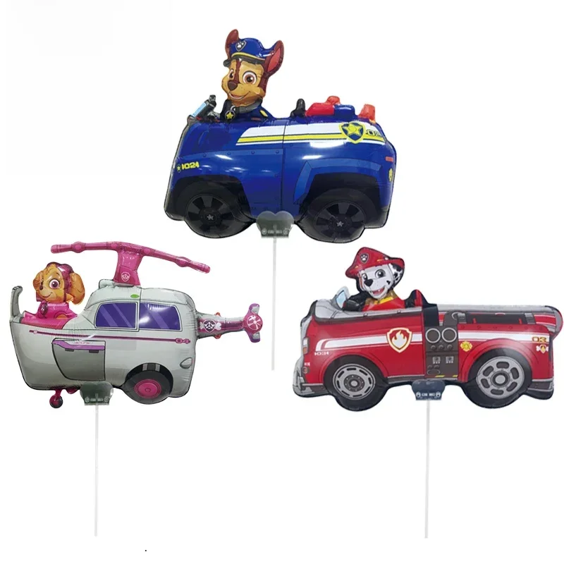 Ballon chien patte patrouille Chase Skye garçon fille décoration de fête d'anniversaire ballon en Film d'aluminium fournitures de fête pour enfants