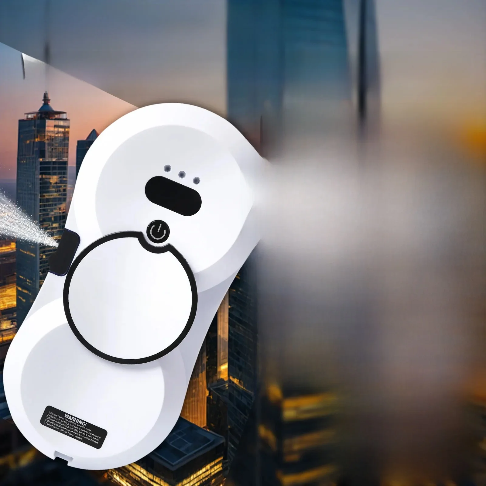 DIVEDEER Water Spray Window Cleaning Robot High Suction Smart Electric Window Vacuum Cleaner Double-sided Glass Cleaning Robot