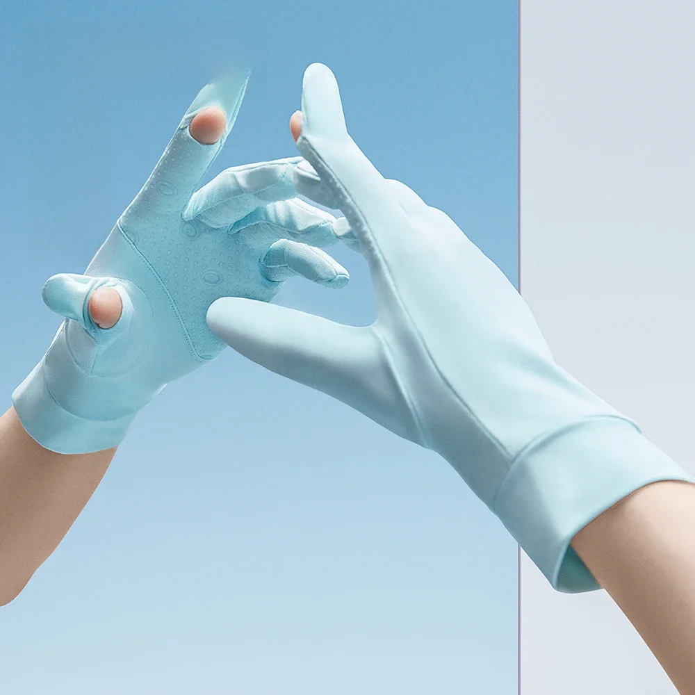 AliExpress OhSunny Summer Light Breathable Sunscreen Driving Gloves New Tech Ceramic Fabric UPF 2000+ Anti UV Slip For Outdoor Cycling