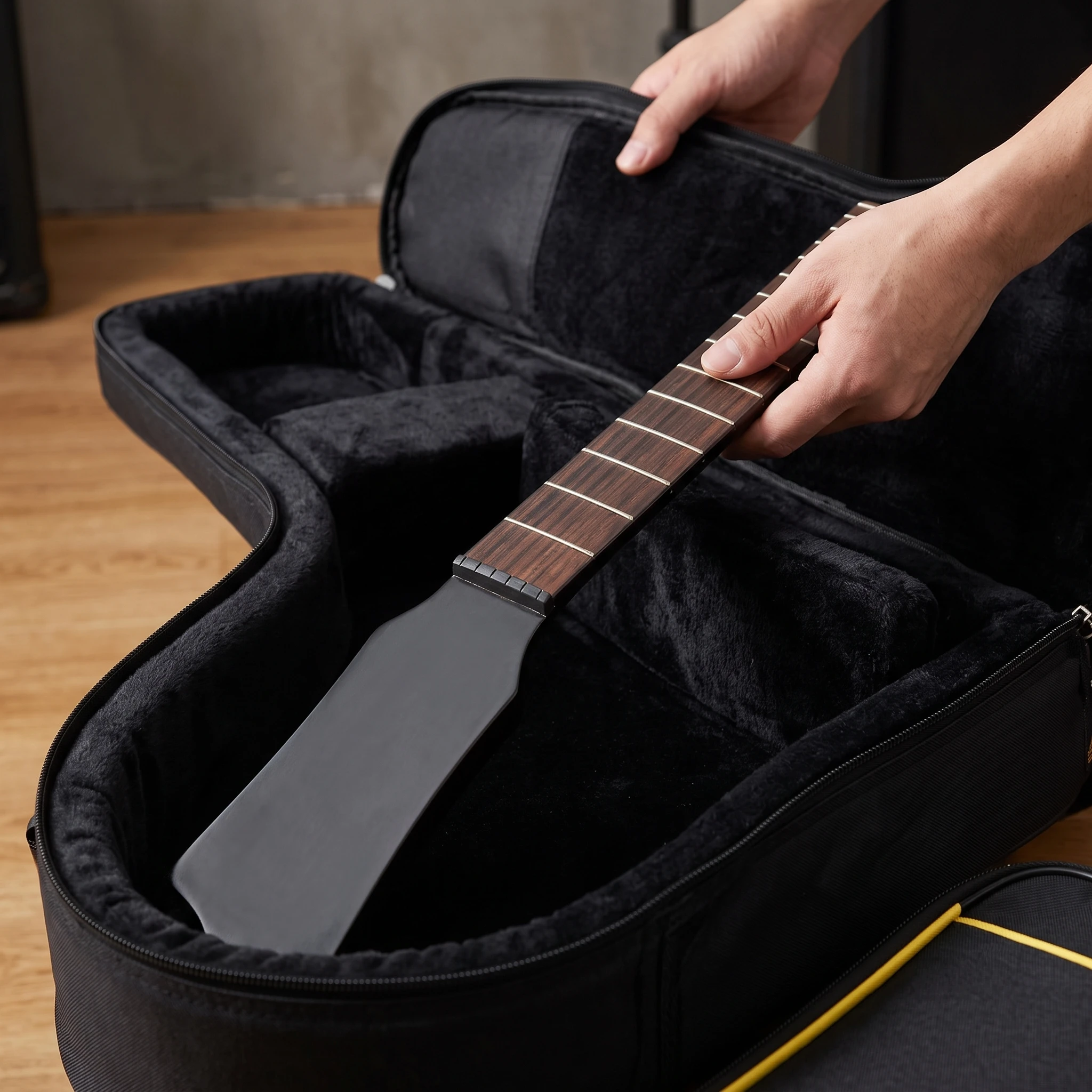 41-inch Acoustic Guitar Gig Bag Waterproof Musical Padded Case with 5mm Cotton Lining for Electric Guitar Bass