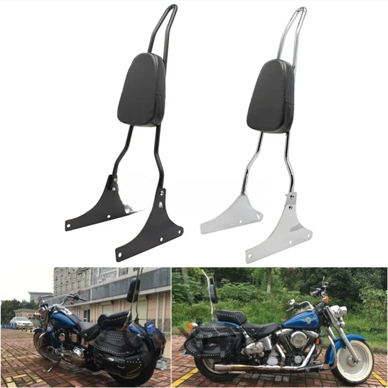 Oparcie motocyklowe Sissy Bar dla Harley Heritage Softail FLSTC FLSTS Springer Softail FXSTS Fat Boy FLSTF nocny pociąg FXSTB — zdjęcie 2
