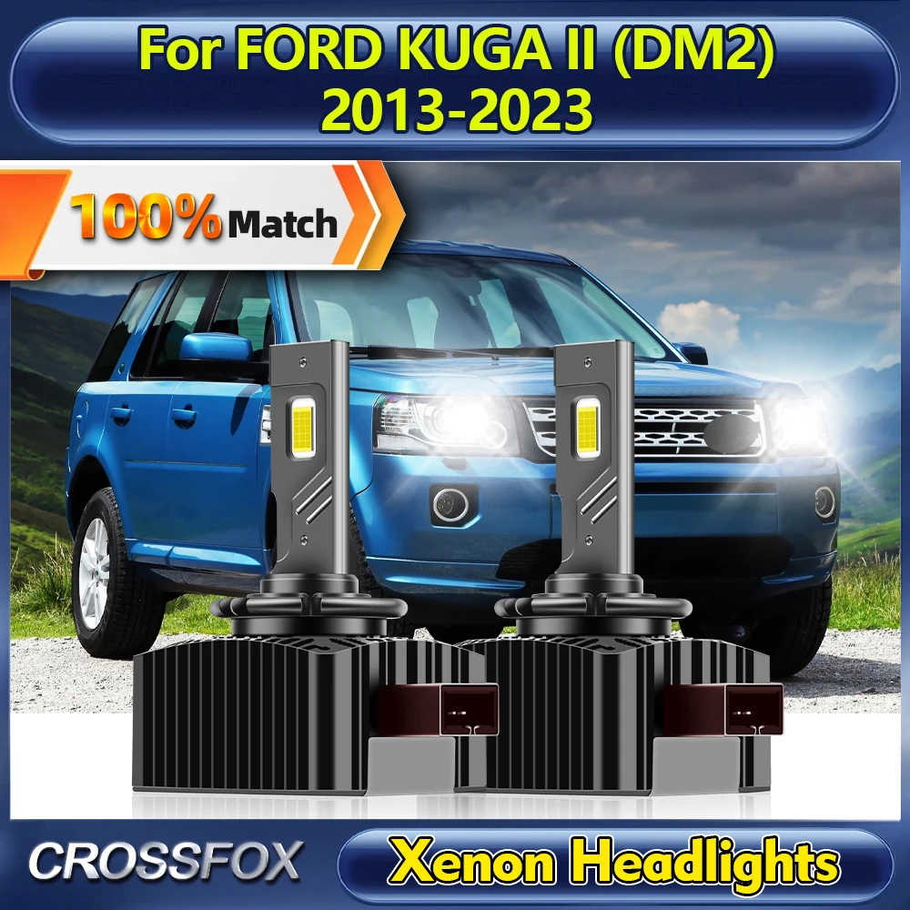 

LED Headlight Bulb 120W Turbo Auto Lamp 12V Plug&Play HID Xenon Lights For FORD KUGA II (DM2) 2013-2018 2019 2020 2021 2022 2023