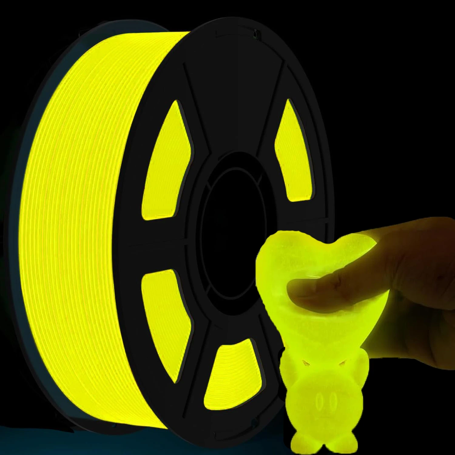 

Yellow Glow in the Dark TPU 95A 1.75mm 3D Printer Filament 250g Dimensional Accuracy +/- 0.03 for 3D Printing 250 Spool