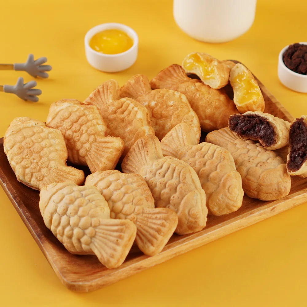 Juju Hanok Korean Wheat Old Taiyaki Bread (sweet red bean) 1kg (50gX20 pieces) Oosu Cream Taiyaki Bread