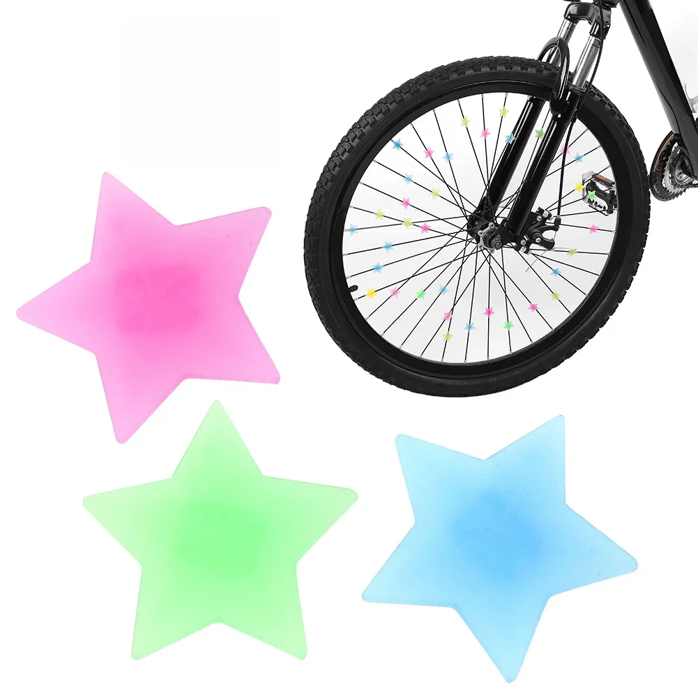 AliExpress 36PCS Star Beads Children Plastic Bike Wheel Spoke Bead Clips Bicycle Spokey Decoration