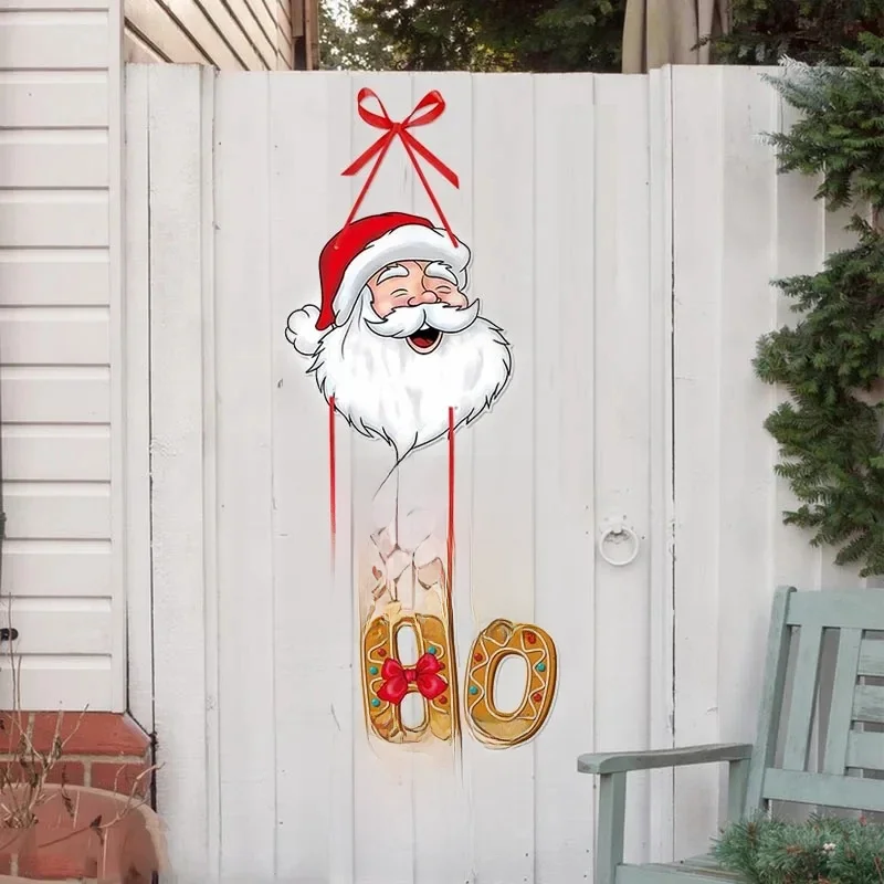 Frohe Weihnachten Tür hänger Neujahr Party Anhänger Weihnachts baum hängen Ornament Santa Claus