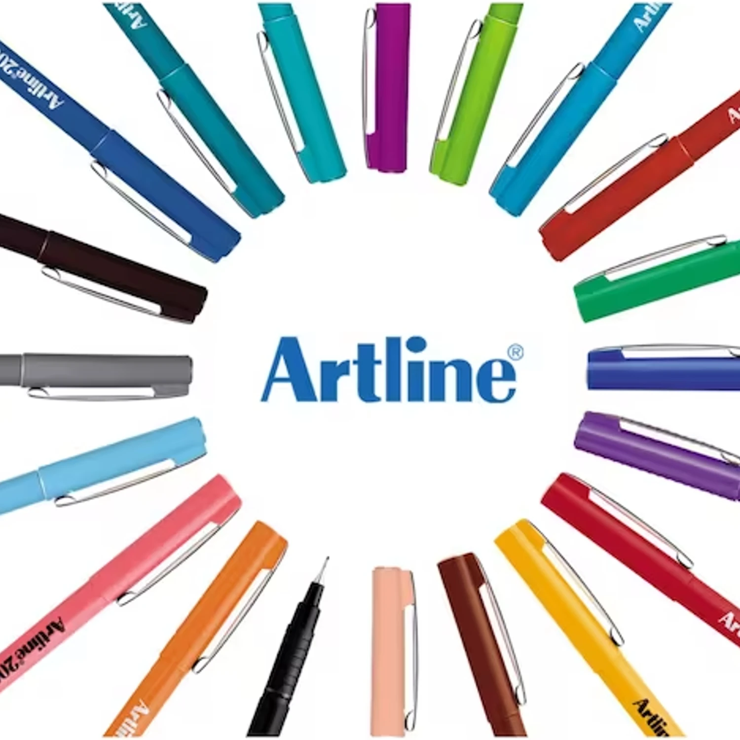 

Artline 200 Fineliner Pen Water-based Ink 0.4mm Tip 0.4mm Line Assorted Colors 12-24 Pcs Optional - Quick Drying, Smudge