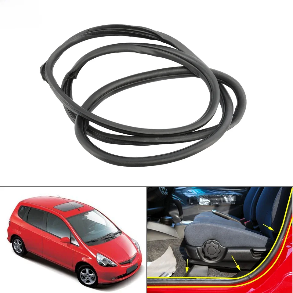 Zuk Auto Deur Opening Afdichting Rubber Afdichting Strip Voor Honda Fit Jazz 2005 2006 2007 2008 Hatchback GD1 GD3 Water shield - afbeelding 2