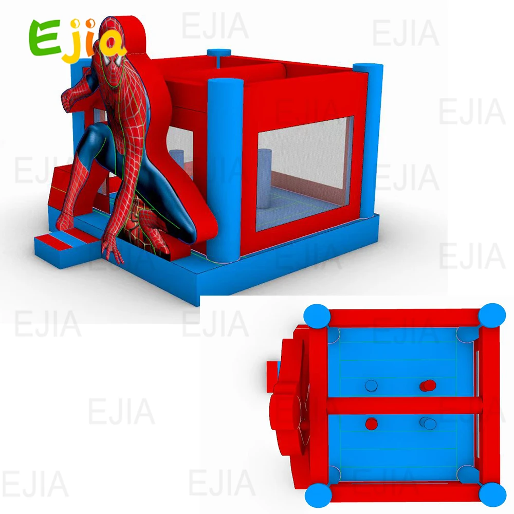 Stock 13ft 3D Cartoon Commercial Grade Inflatable Bounce House with inside Pillar For Kids   Outdoor Indoor Birthday Party, Rent