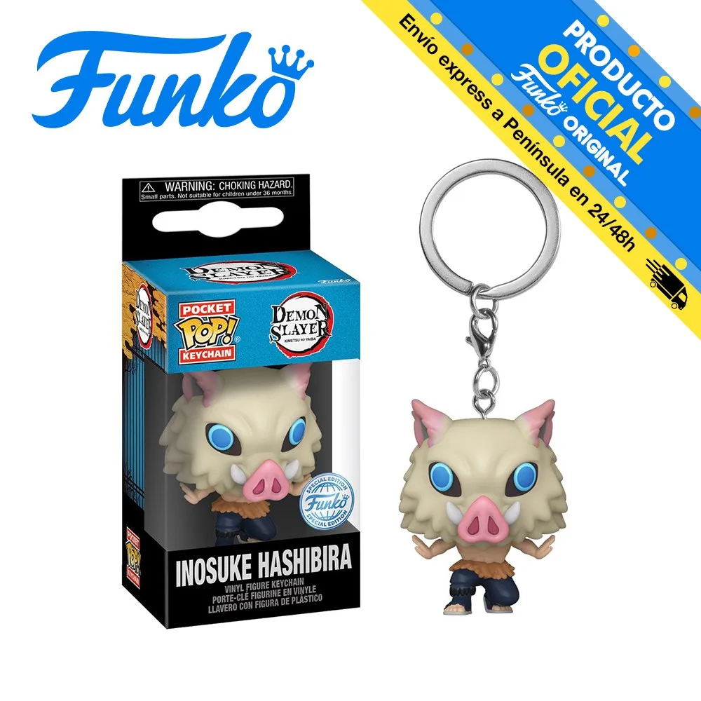 Funko Pocket Pop! Keychain: Demon Slayer-7th course Inosuke, 68865, original, toys, boys, girls, gifts, collector, figures, dolls, shop, with box, new, man, woman, official license