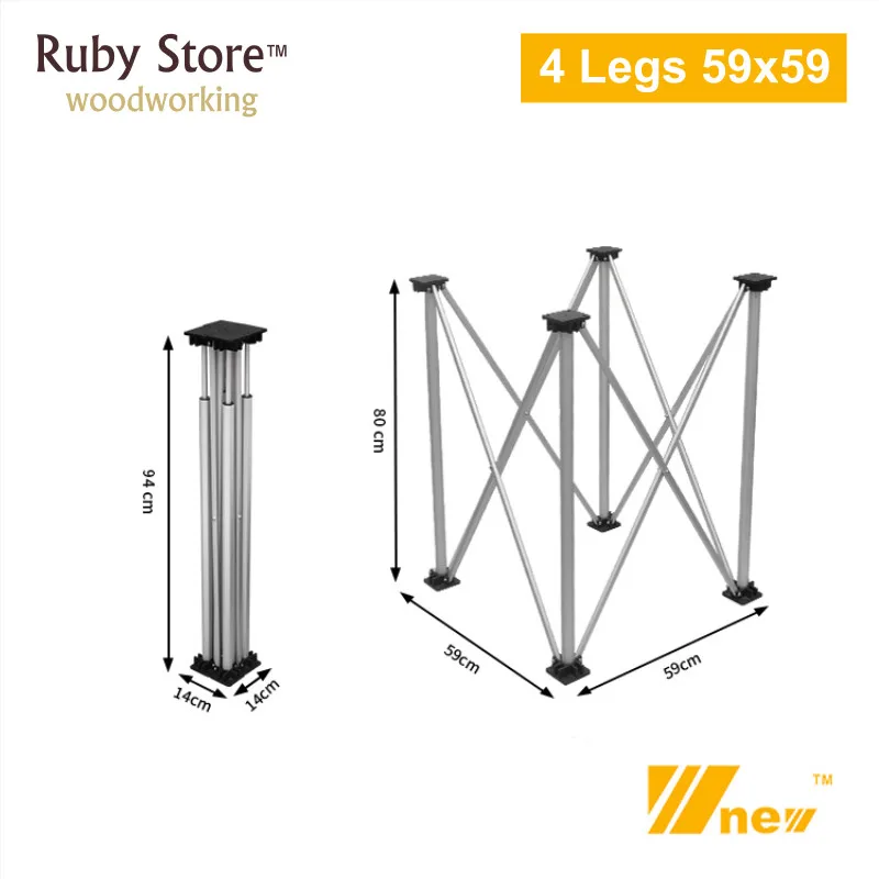 

W-new Folding Workstand 4 Legs, 59x59cm