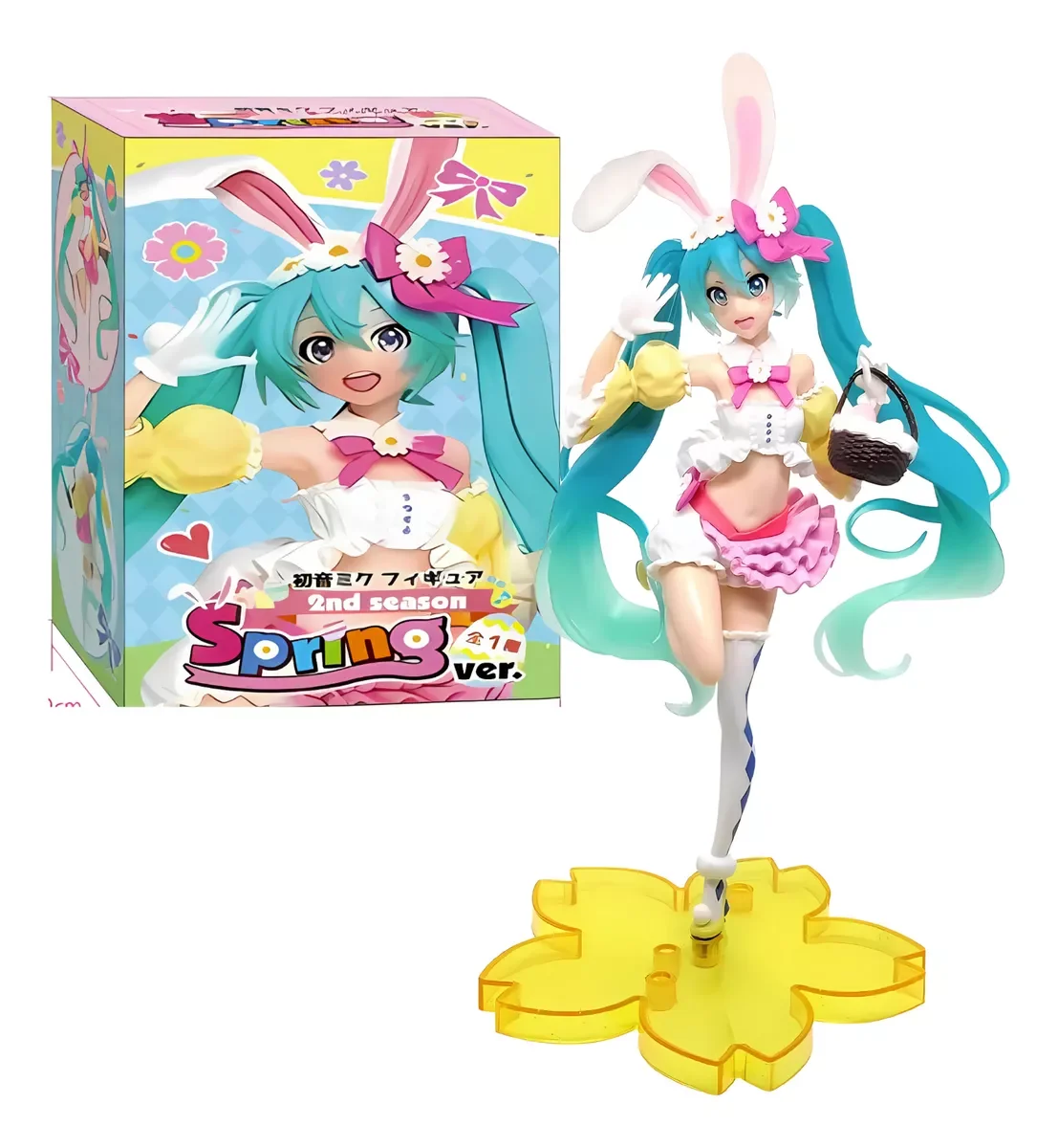 23CM Hatsune Miku Anime Figuur Kawaii Pvc Model Pop Actiefiguren konijnenoren Verzamelen ornamenten Kerst Speelgoed geschenken