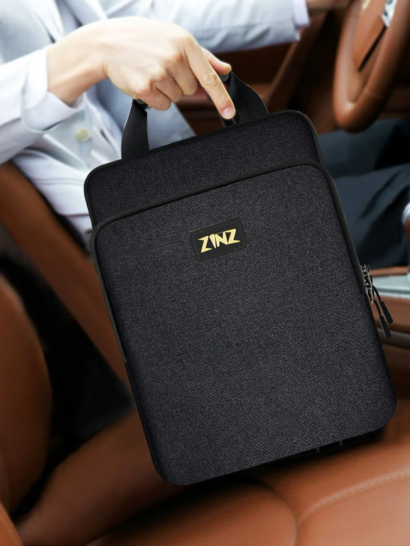 Borsa a tracolla per Laptop da 12.9-13 pollici con capacità variabile e tracolla, custodia per il trasporto da viaggio con oggetti di valore e scomparto per Notebook