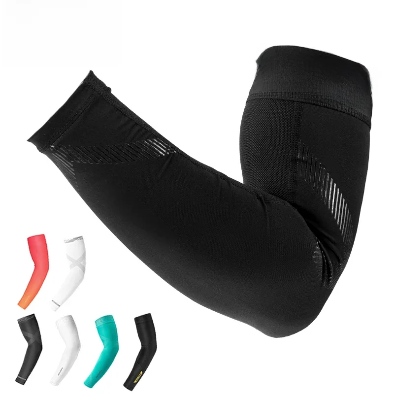 AliExpress ROCKBROS Ice Fabric Cycling Arm Sleeve Warmers Basketball Sleeve Running Arm Sleeve Bicycle Arm warmers Camping Summer Sports