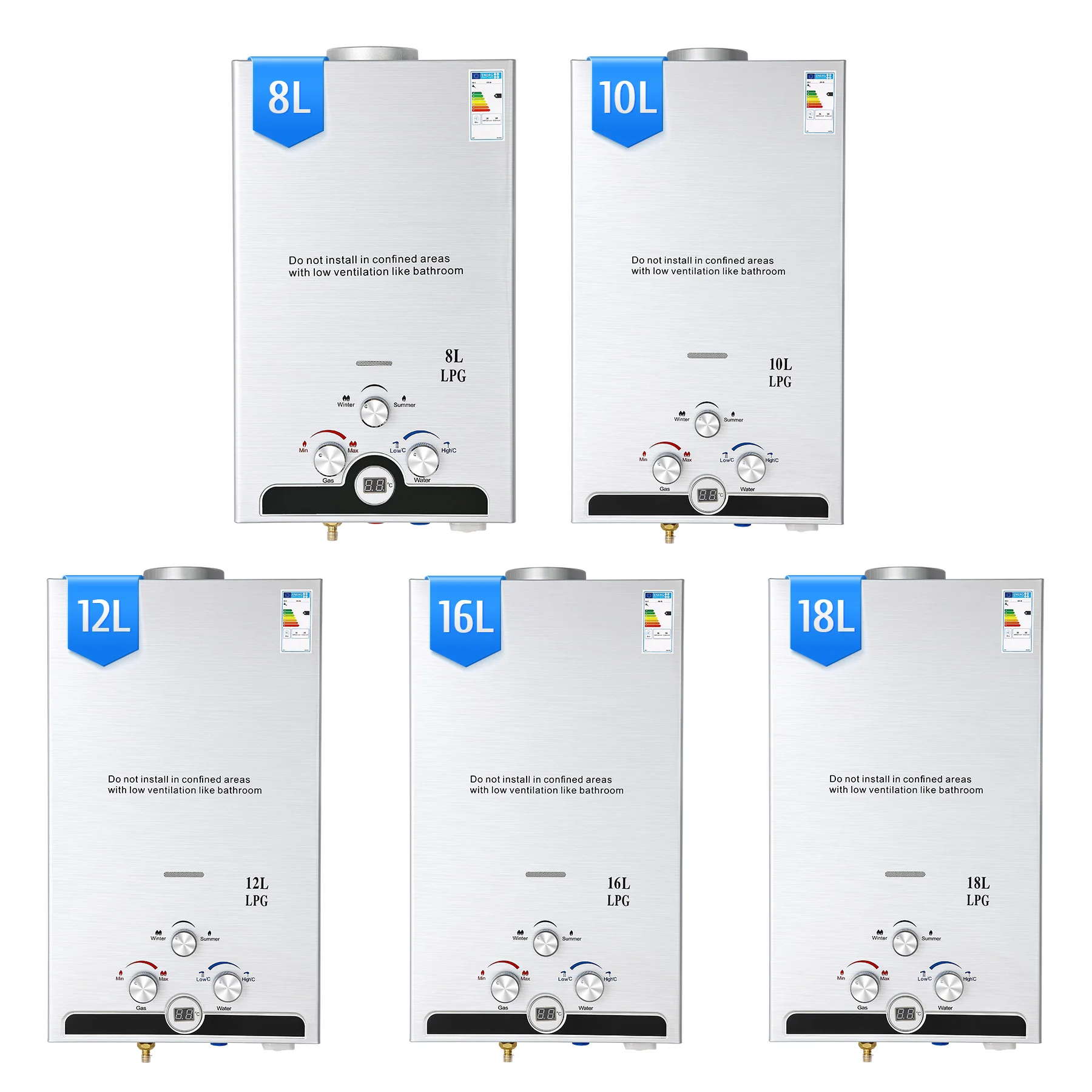 8L-18L Gas Hot Wate…