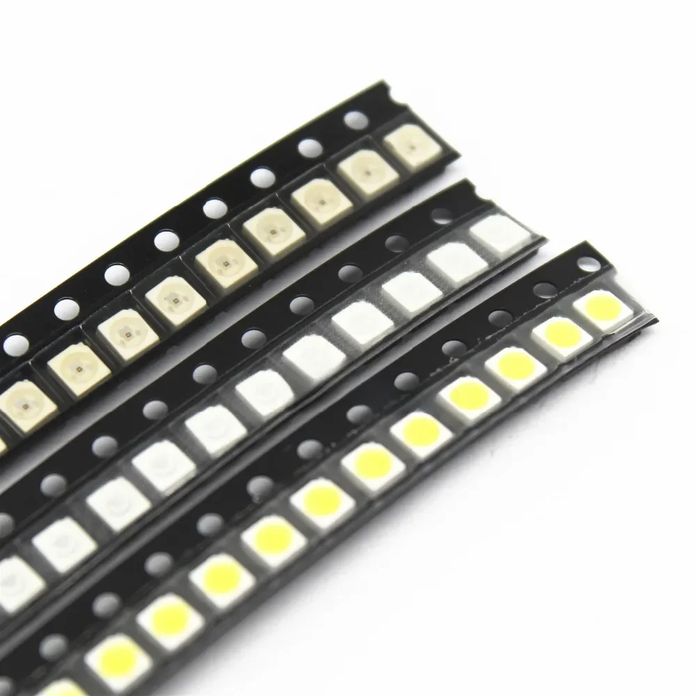 100 sztuk Super Bright 3528 1210 SMD LED czerwona/zielona/niebieska/żółta/biała dioda LED 3,5*2,8*1,9mm — zdjęcie 2