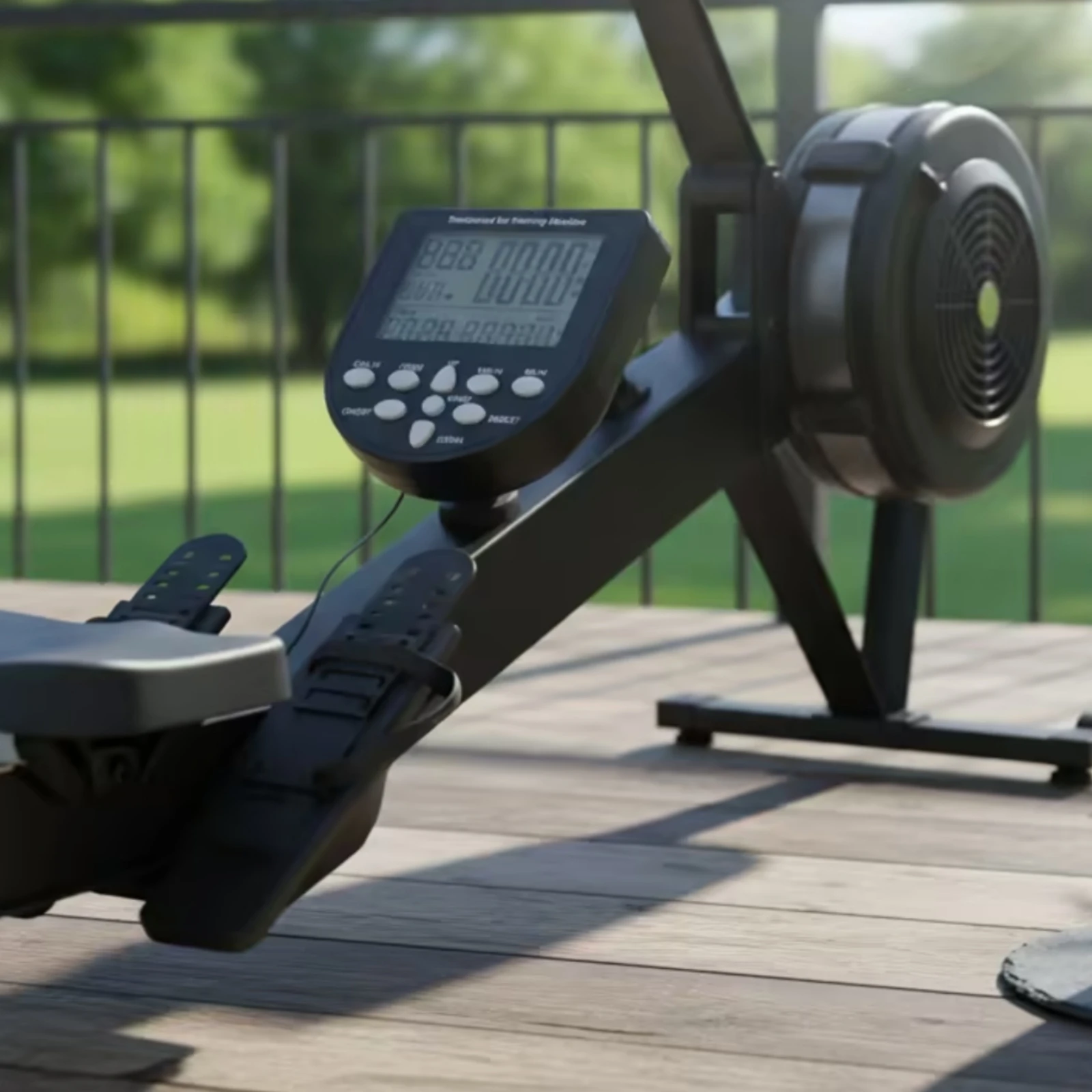 Rowing Machine Counter Monitor Bluetooth App Connected Digital LCD Display Compatible for Home Gym Fitness Distance Calories