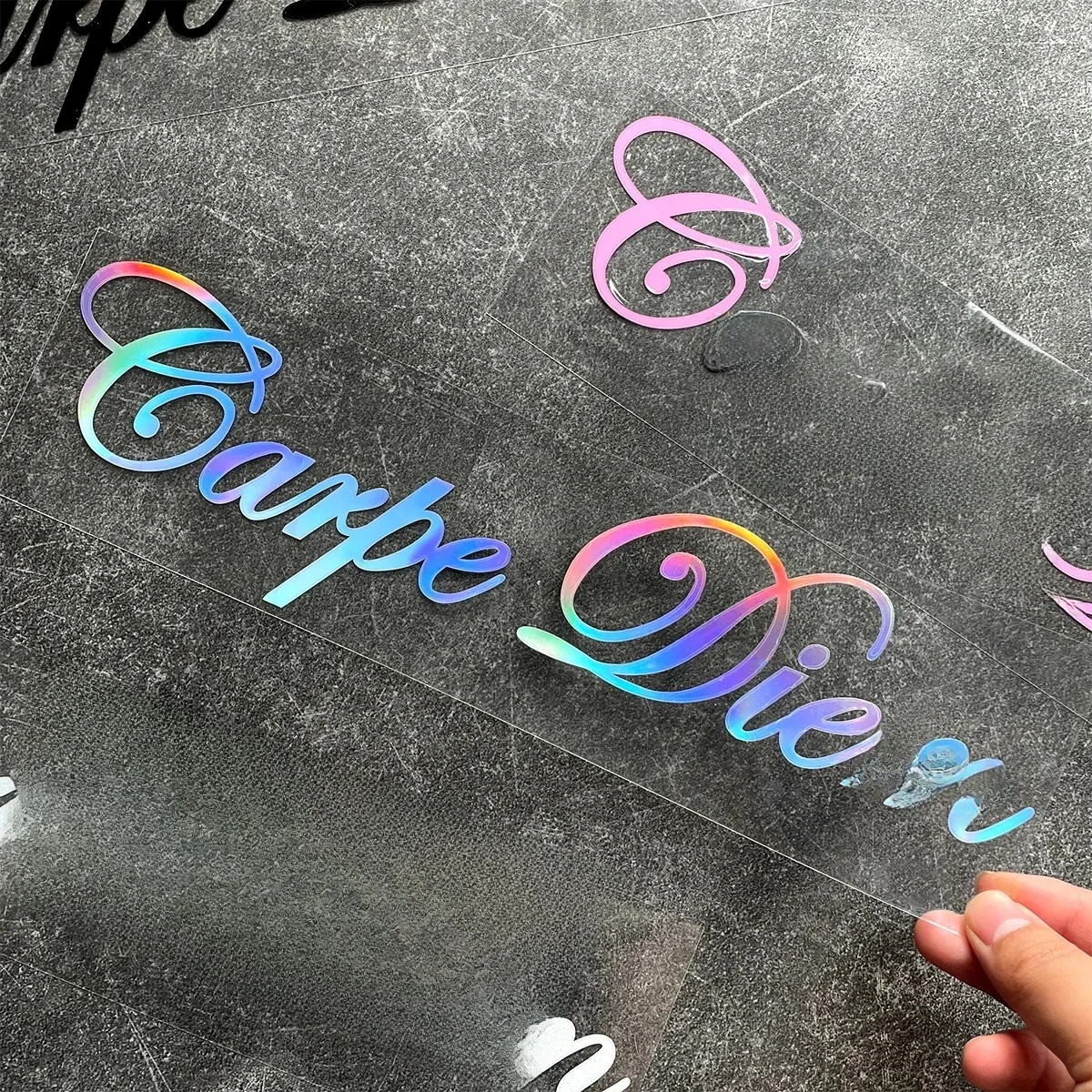 Autocollants de voiture avec texte, pour BMW Honda Vespa PIAGGIO Carpe Diem, moto, Scooter, carrosserie automobile, pare-brise, réservoir de carburant, accessoires