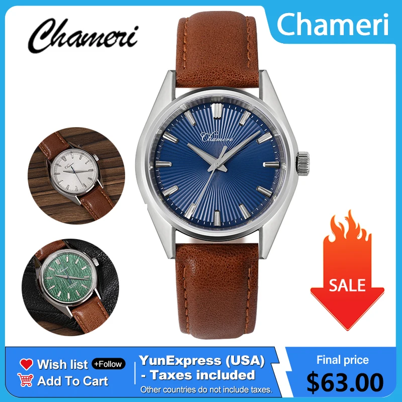 

Мужские кварцевые часы Chameri GS05 40 мм с механизмом VH31, секундной стрелкой, сапфировым стеклом, водонепроницаемостью 100 м, из нержавеющей стали.