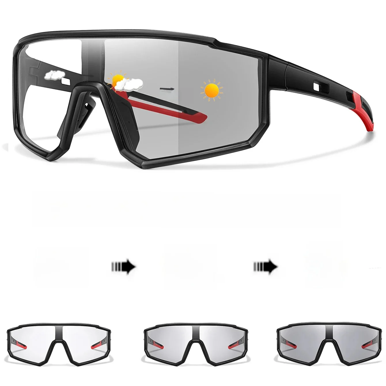 AliExpress NONE New Style Brand Bicycle Photochromic Eyewear Men Women MTB Bike Running Fishing Cycling Glasses Comfortable Goggles UV400