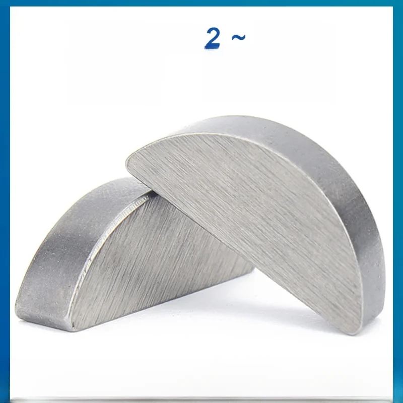Woodruff en acier au carbone, clé de liaison demi-lune plate semi-circulaire en métal, figuré M5 M6 M8 M10 A3, 2 pièces, 5 pièces, 10 pièces, 20 pièces, 50 pièces, M2 M2.5 M3