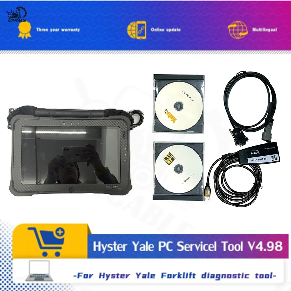 V4.98 FOR HYSTER FORKLIFT TRUCK DIAGNOSTIC SCANNER YALE HYSTER PC SERVICE TOOL IFAK HYSTER AND YALE DIAGNOSITC TOOL WITH XPLORE