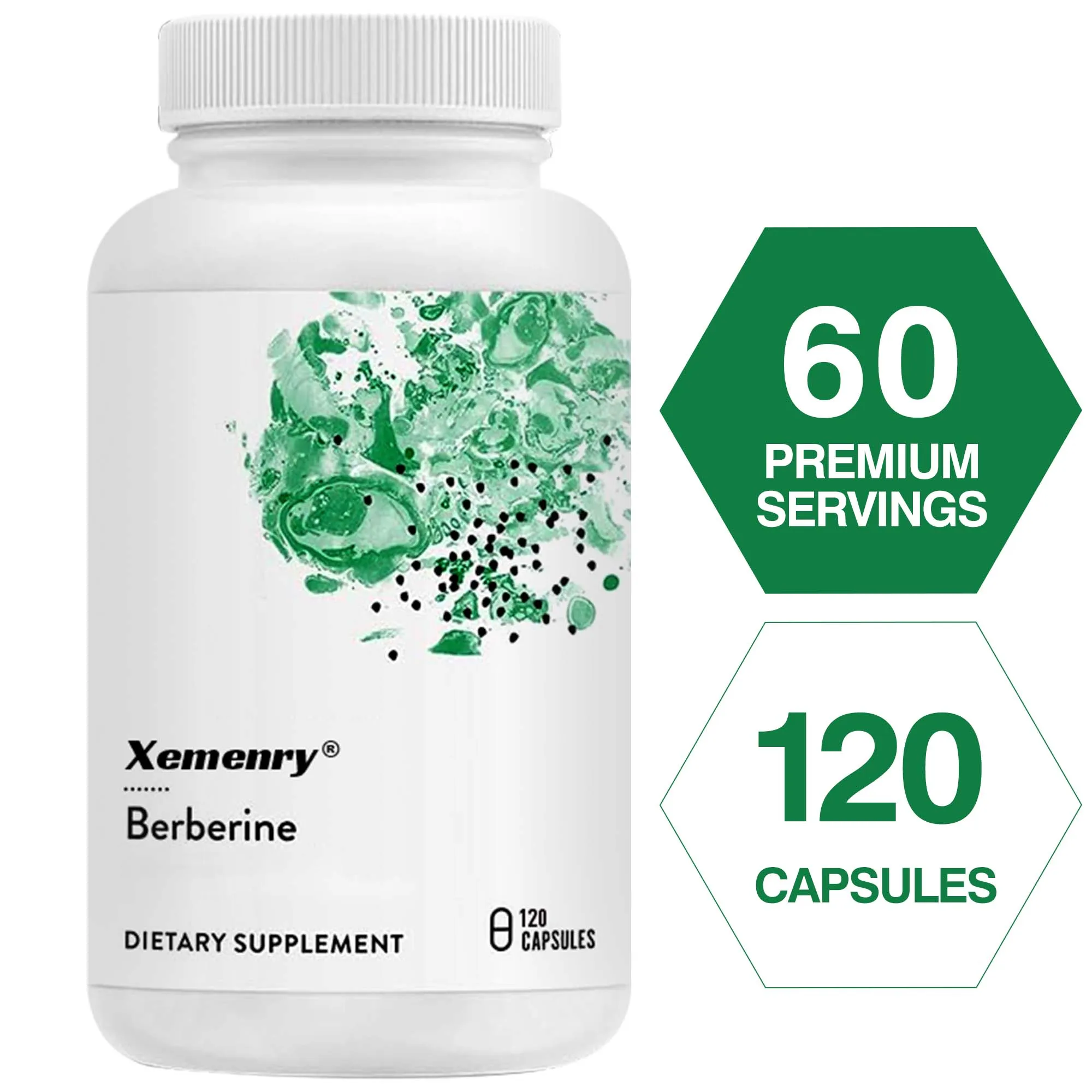 Berberine Extract - Promotes Healthy Blood Sugar Levels and Maintains Supportive Respiratory Mucosa - 120 Capsules