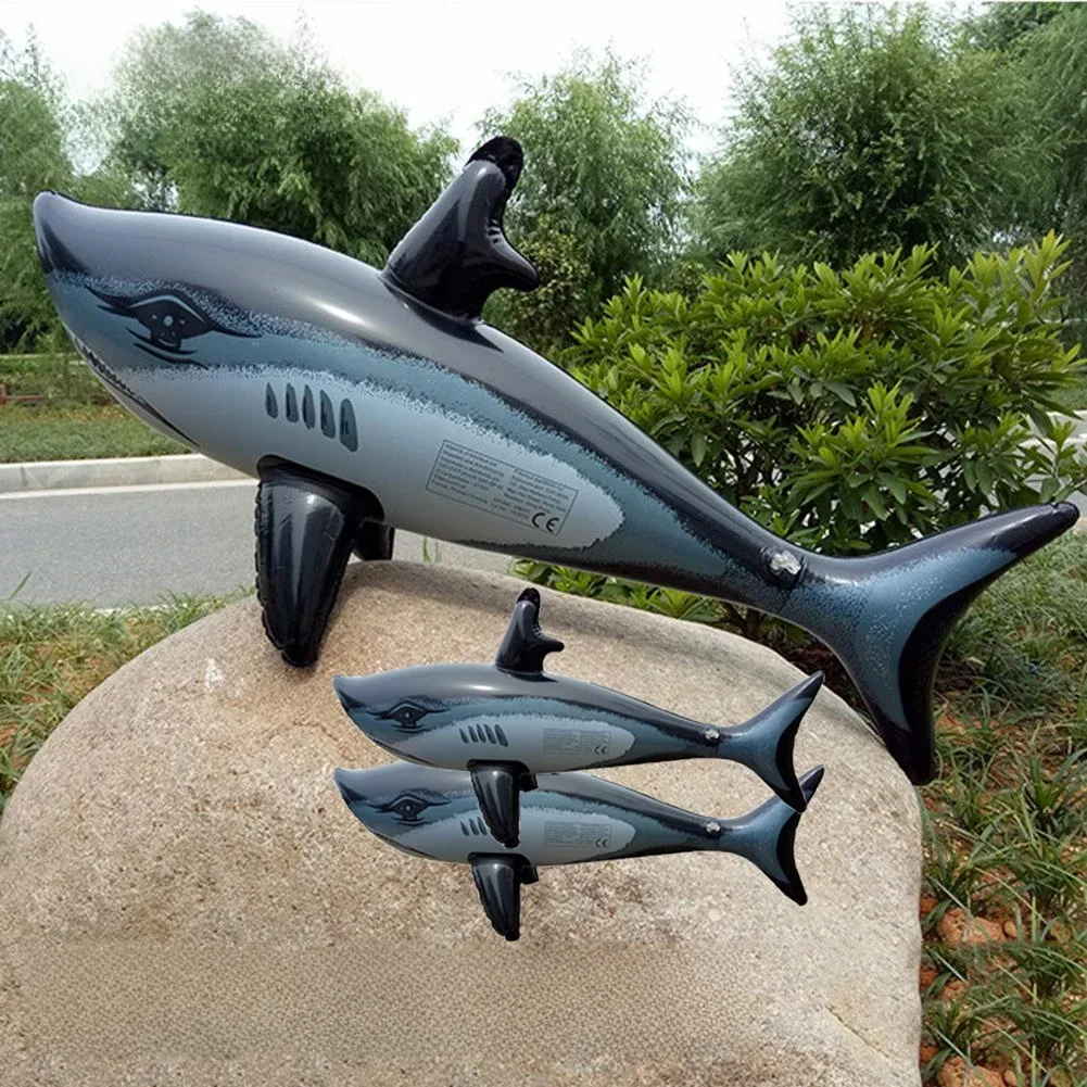 Jouet Requin Flottant pour Enfants, Jouets Gonflables pour Piscine, Accessoires de Plage, 1-2 Pièces