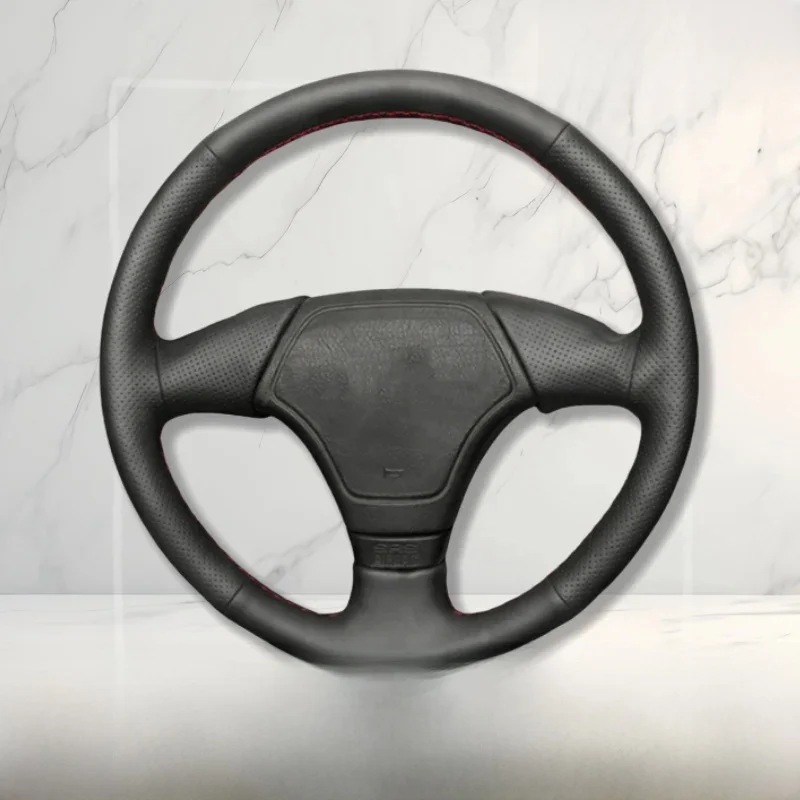 Juste de volant de voiture en similicuir respirant, housse de tressage, BMW Série 3 E36 E46 Série 5 E39 Série 8