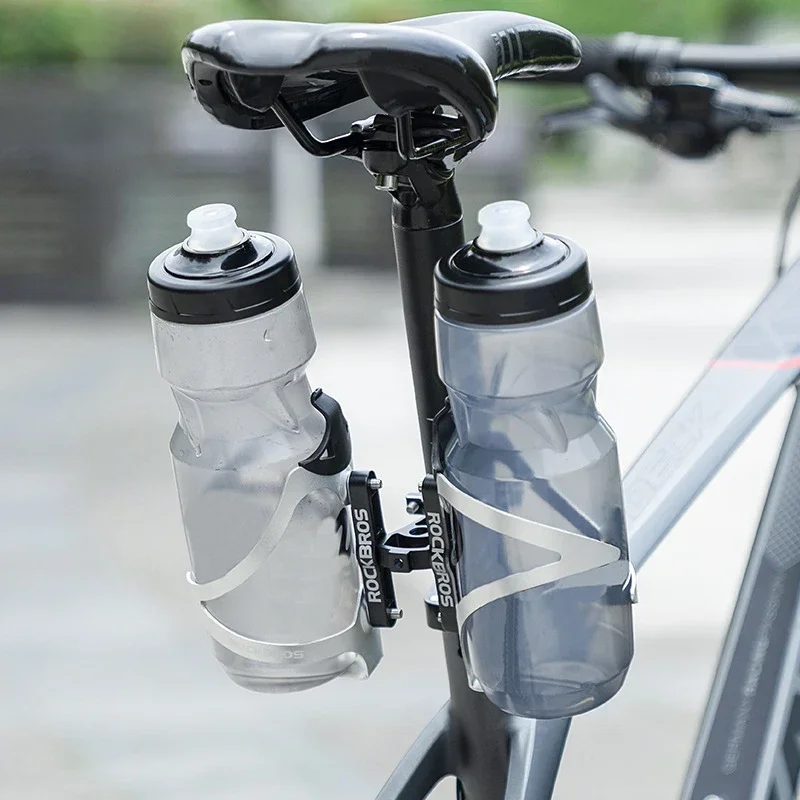 AliExpress ROCKBROS Aluminum Alloy Single Double Bicycle Water Bottle Holder Adapter Cage Converter Motorbike MTB Road Bike Kettle Mount