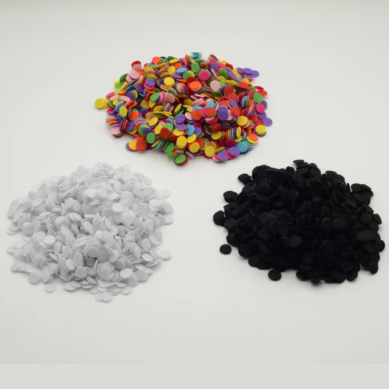 2000 sztuk 6mm 8mm 10mm białe okrągłe filcowe podkładki aplikacje dla DIY Hairbands akcesoria, 6mm okrągłe filcowe plastry, mini włókniny koła — zdjęcie 2