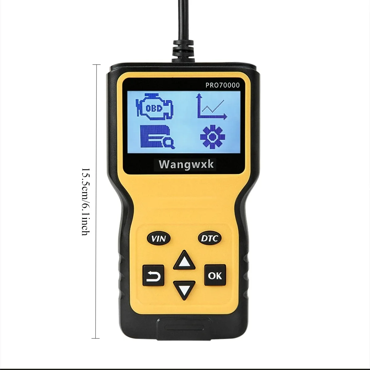 Obd2 الماسح الضوئي سيارة السيارات أداة تشخيص الماسح الضوئي العالمي محرك السيارة خطأ رمز القارئ التشخيص أداة مسح ضوئي لجميع سيارات بروتوكول #5