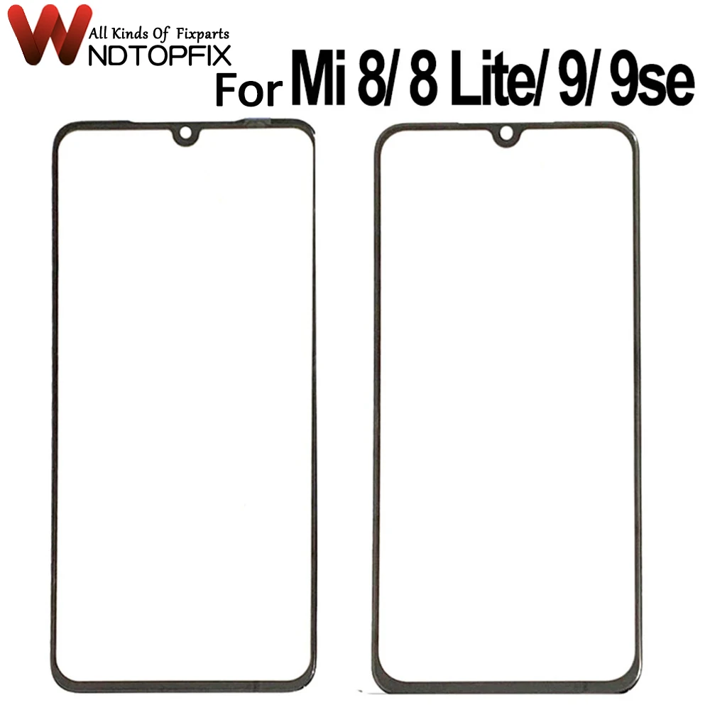 Front Outer Glass Lens Replacement For Xiaomi mi 9 Front Outer Glass Mi 9 Se Outer Glass Panel For Xiaomi Mi 8 Lite Outer Glass