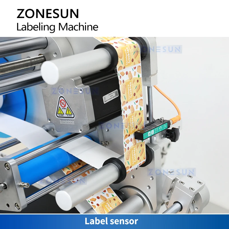 ZONESUN Automatic Sticker Adhesive Plane Bag Tag Food Paper Book Large Plastic Film Flat Packing Labeling Machine ZS-TB832