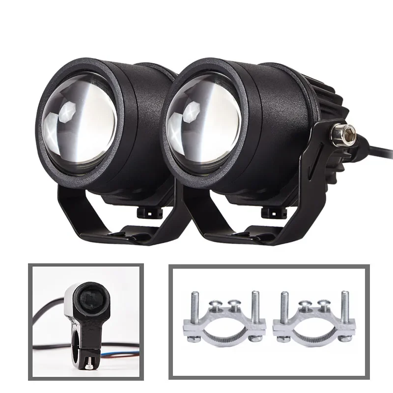 Motorfiets Koplamp Mistlamp Led Extra Rijden Licht Voor Bmw R1200GS F800GS Honda Yamaha Super Heldere Schijnwerpers - afbeelding 2