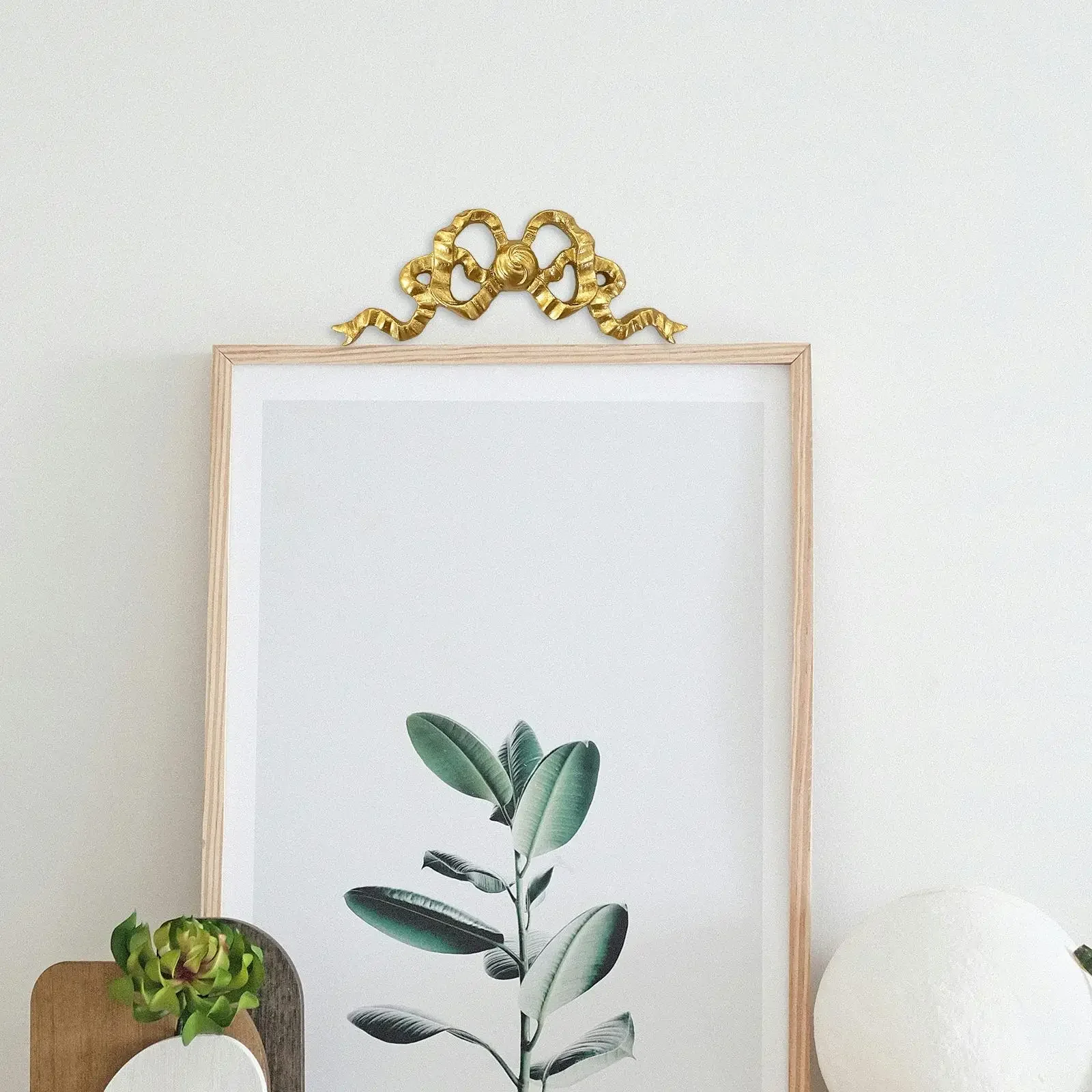 Bow Knot Wall Hanging Decor Decorative Wall Sculpture Ornament Bow Decoration for Porch Mirror Photo Frame Bedroom Entrance — zdjęcie 2