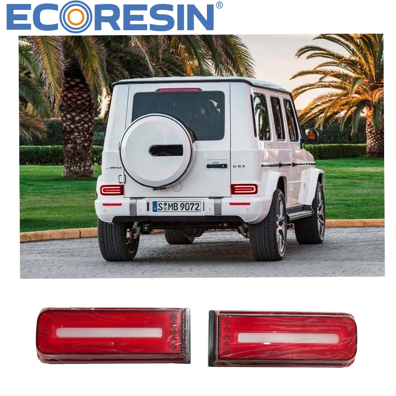 For Mercedes Benz G Class W464 Rearlight Upgrade Taillight Lamp Suit For 2001-2019 LED Red Black  Car Auto Part