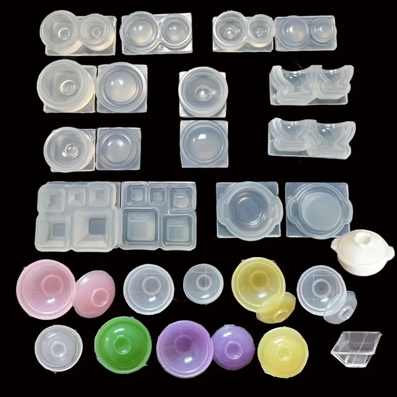 Bricolage Mini Pot bol en forme d'outil de bijoux en Silicone bijoux moule bijoux accessoires